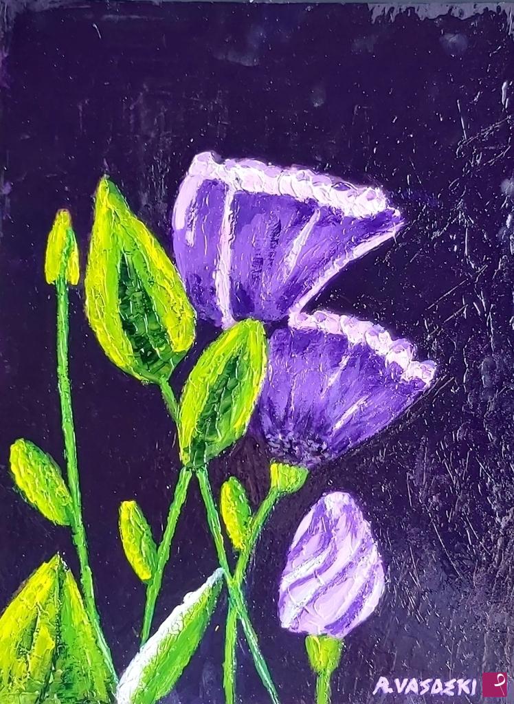 quadri in vendita online - FIORI VIOLA