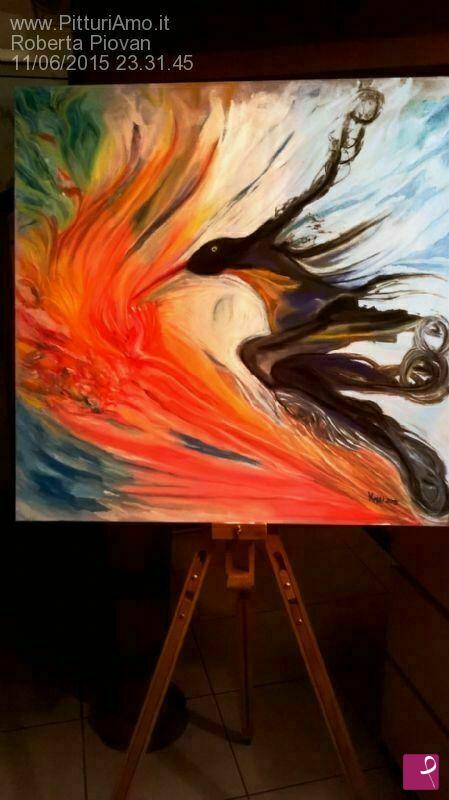 quadri in vendita online - Fire bird