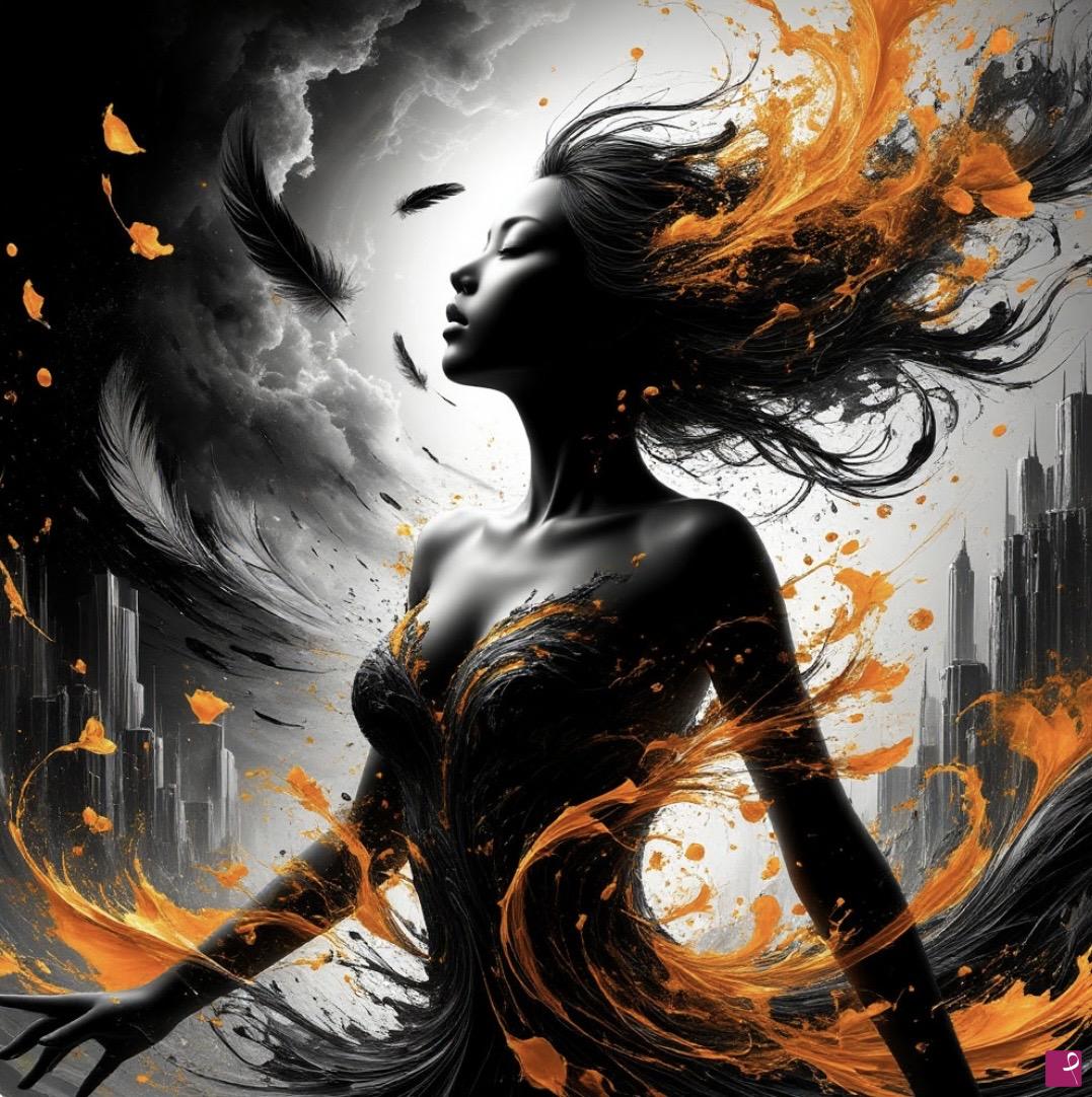 quadri in vendita online - Fire Lady