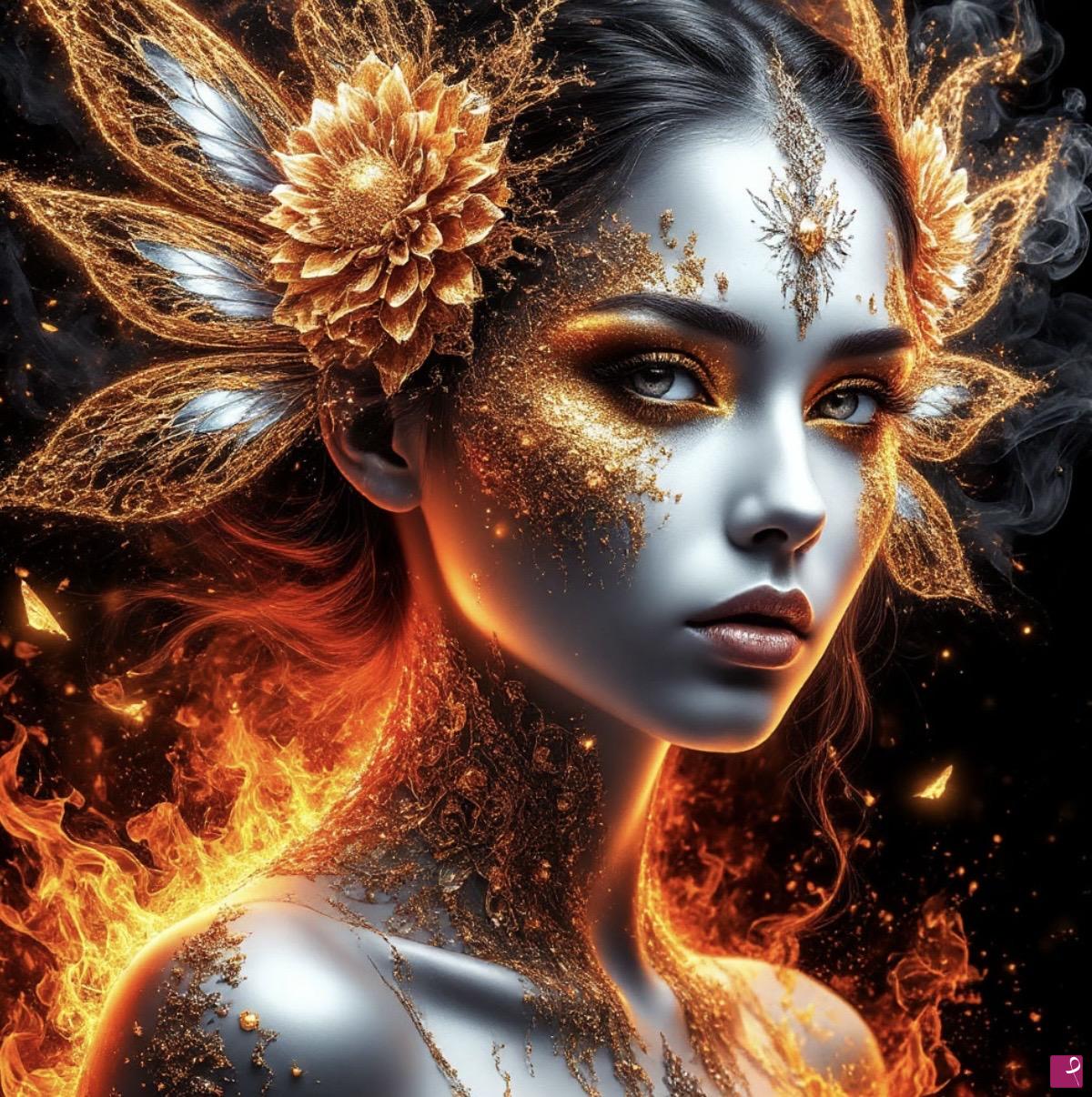 quadri in vendita online - Fire princess