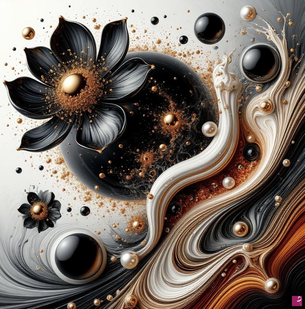 quadri in vendita online - Floral ball 