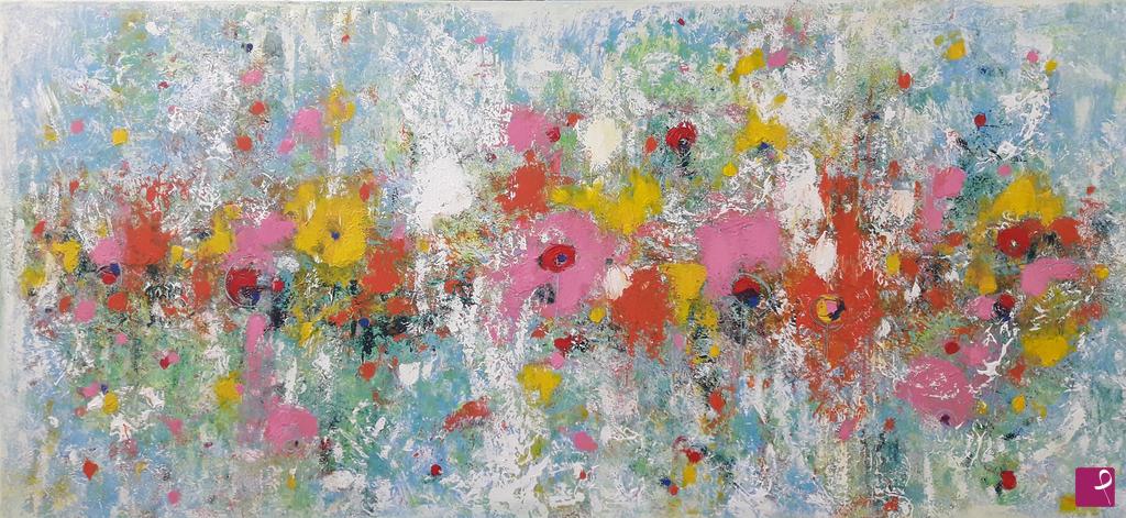 quadri in vendita online -  Flowers in the sky