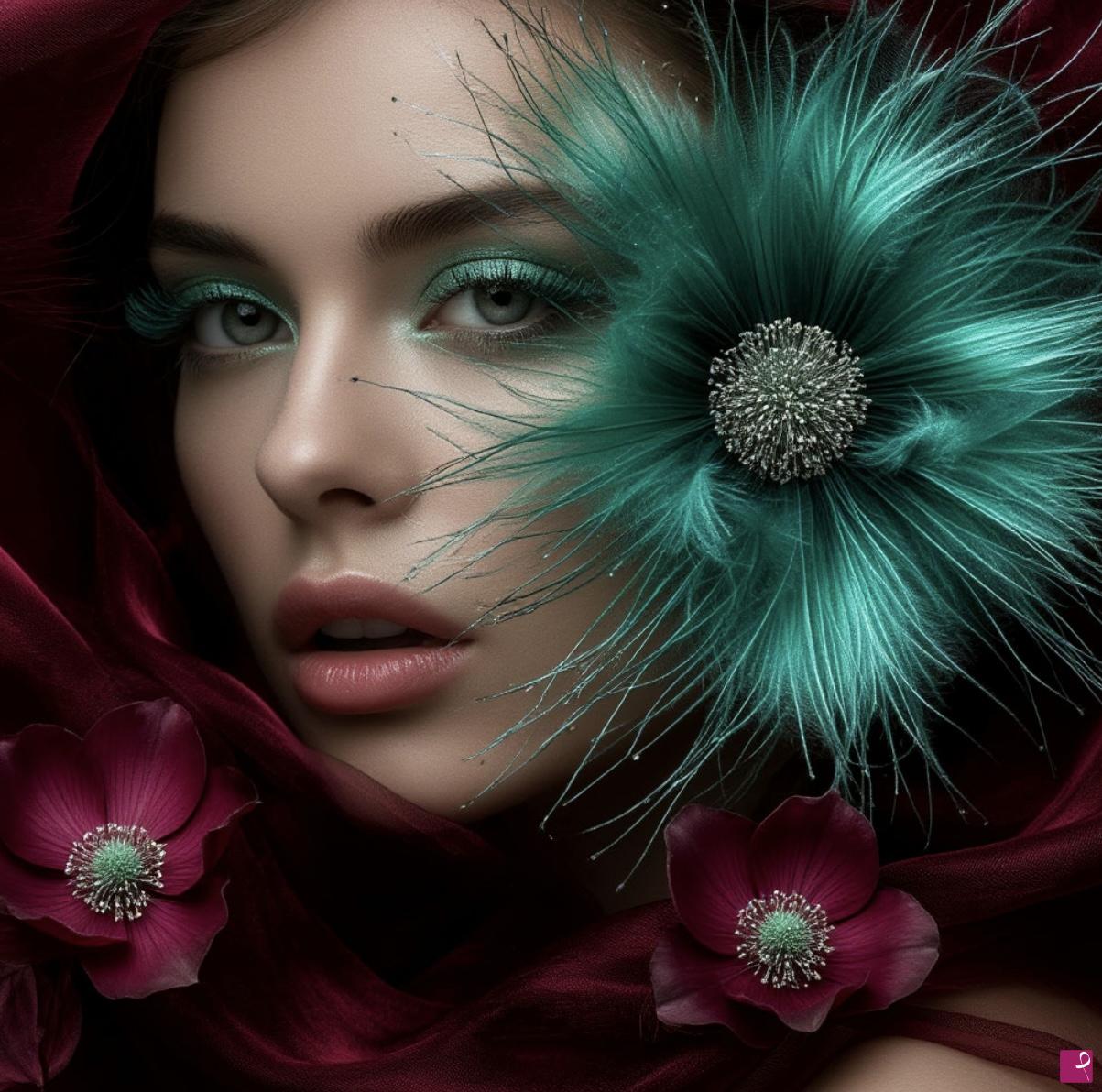 quadri in vendita online - Flowers woman 