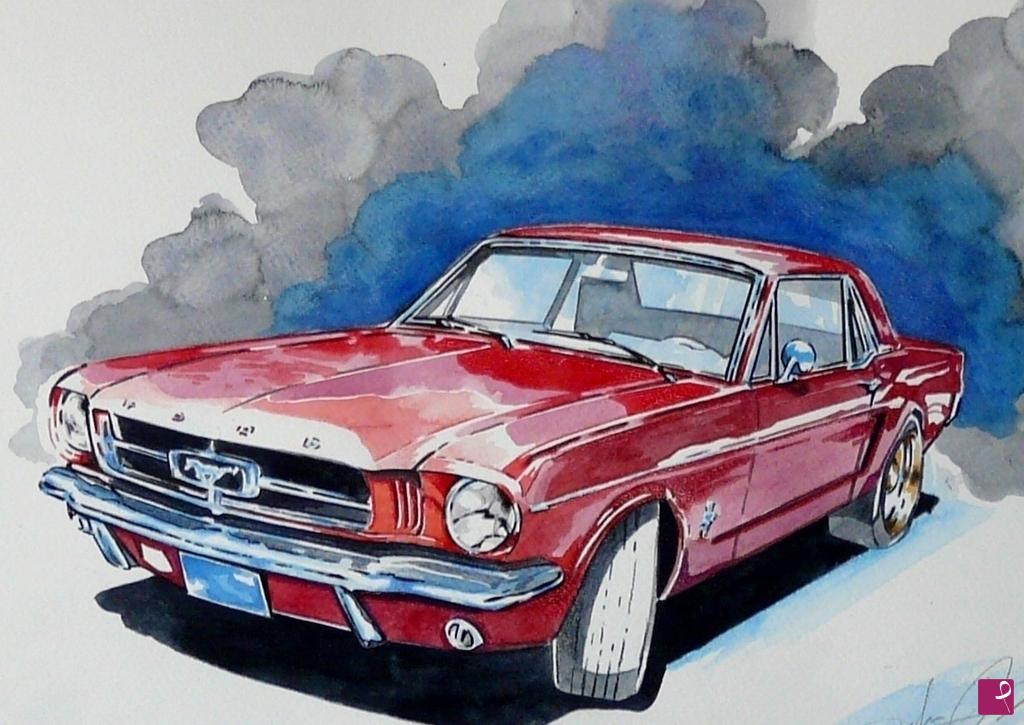 quadri in vendita online - FORD MUSTANG coupe' 1966