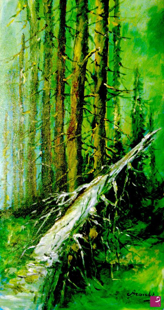 quadri in vendita online - foresta morente