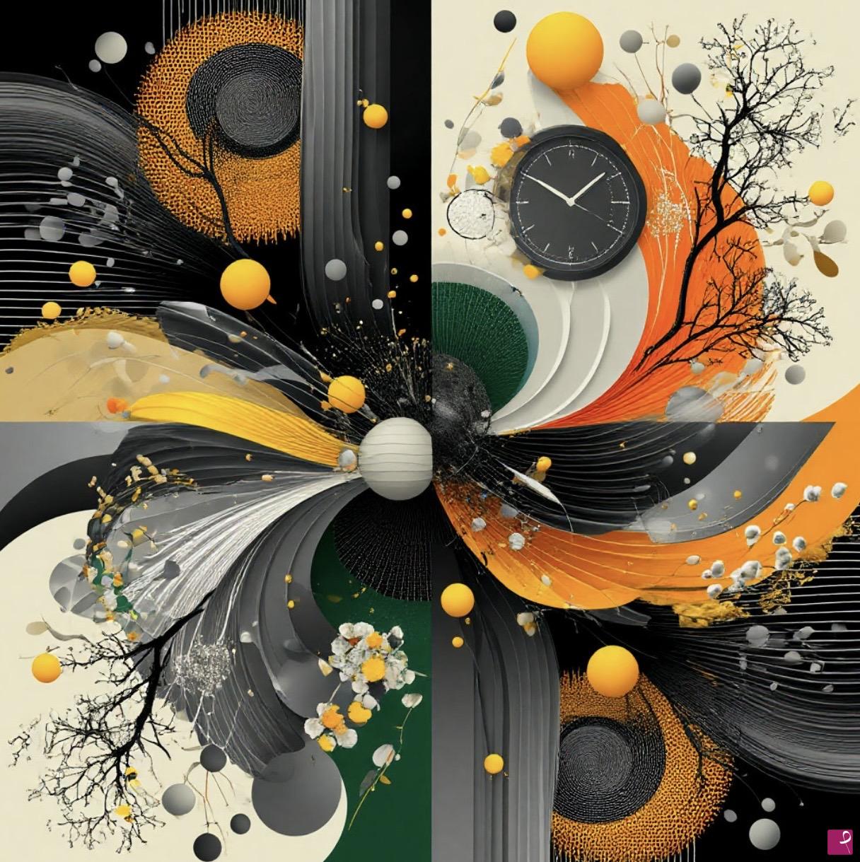 quadri in vendita online - Four Seasons Clock
