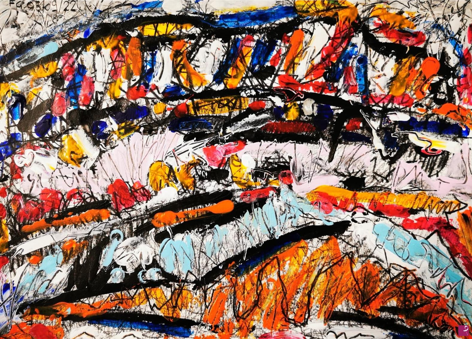 quadri in vendita online - Free jazz concert n°39