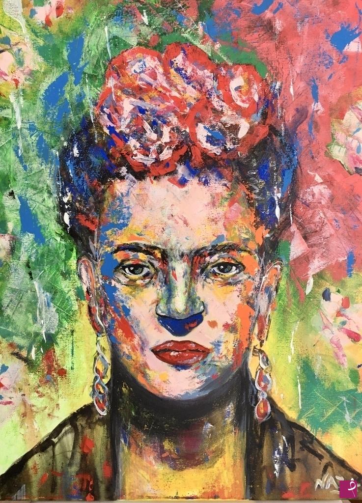 quadri in vendita online - FRIDA KAHLO RITRATTO POP 2