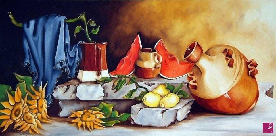 quadri in vendita online - frutta d'estate