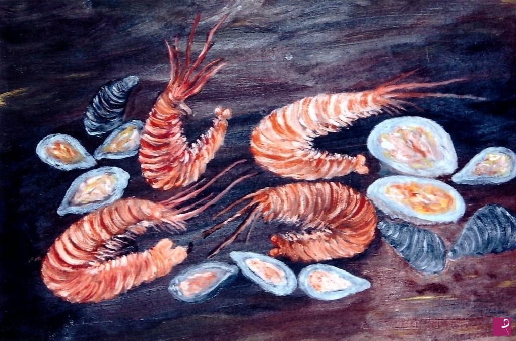 quadri in vendita online - Frutti di mare