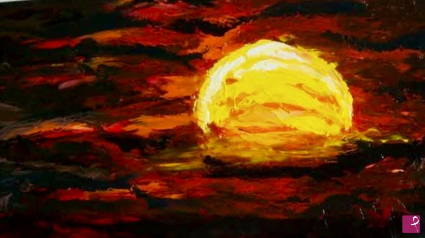quadri in vendita online - Fuoco nel cielo