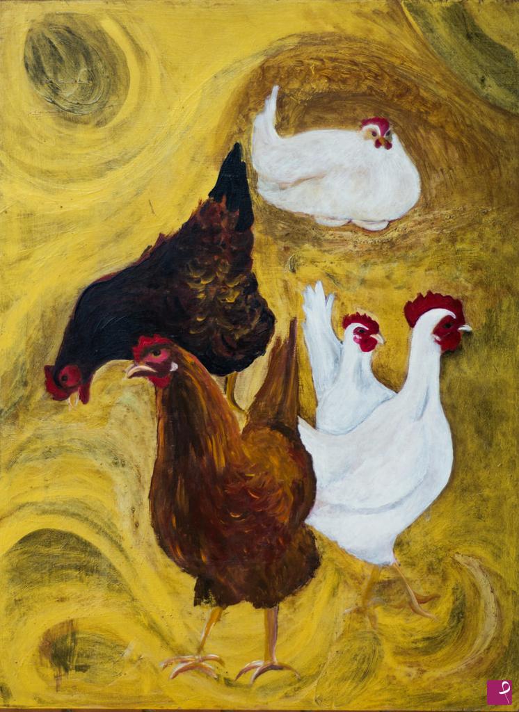 quadri in vendita online - GALLINE – HENS