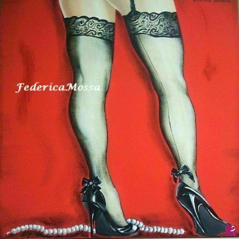 quadri in vendita online - Gambe di Donna