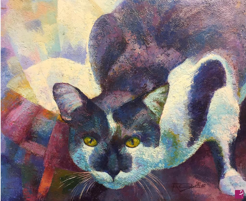 quadri in vendita online - Gatto