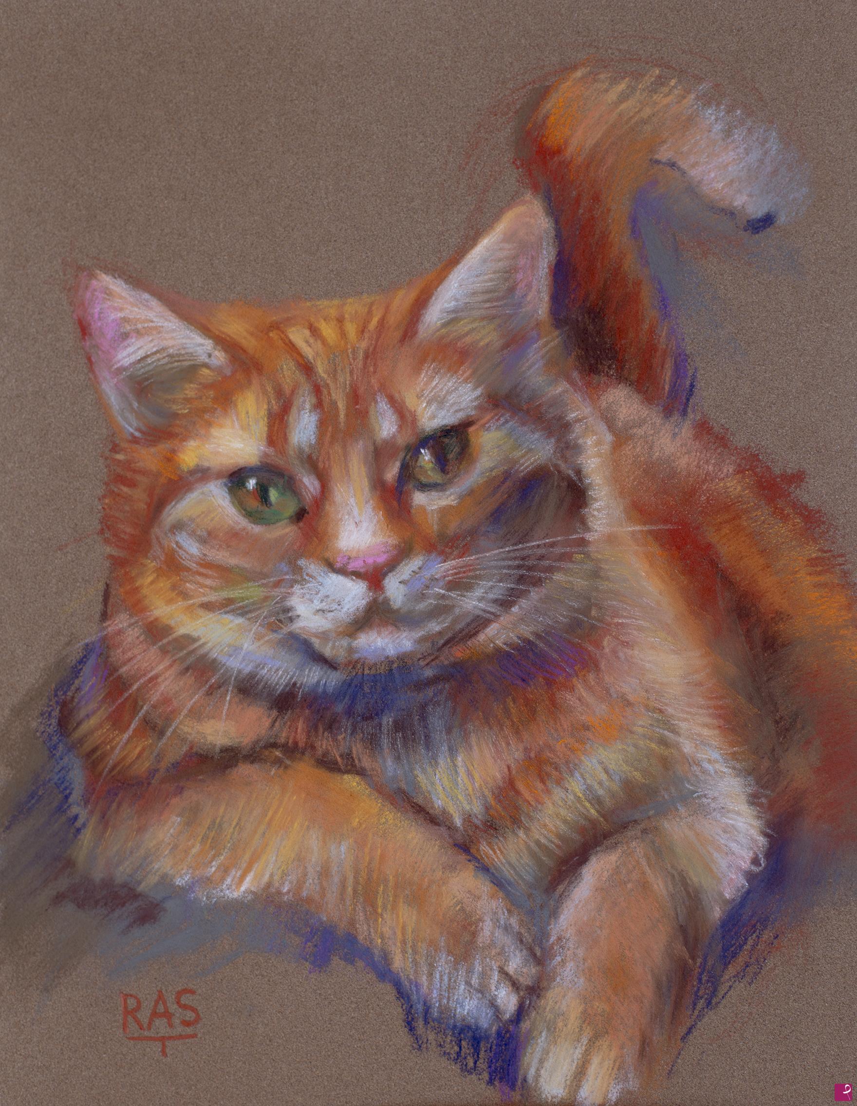quadri in vendita online - Gatto disegno