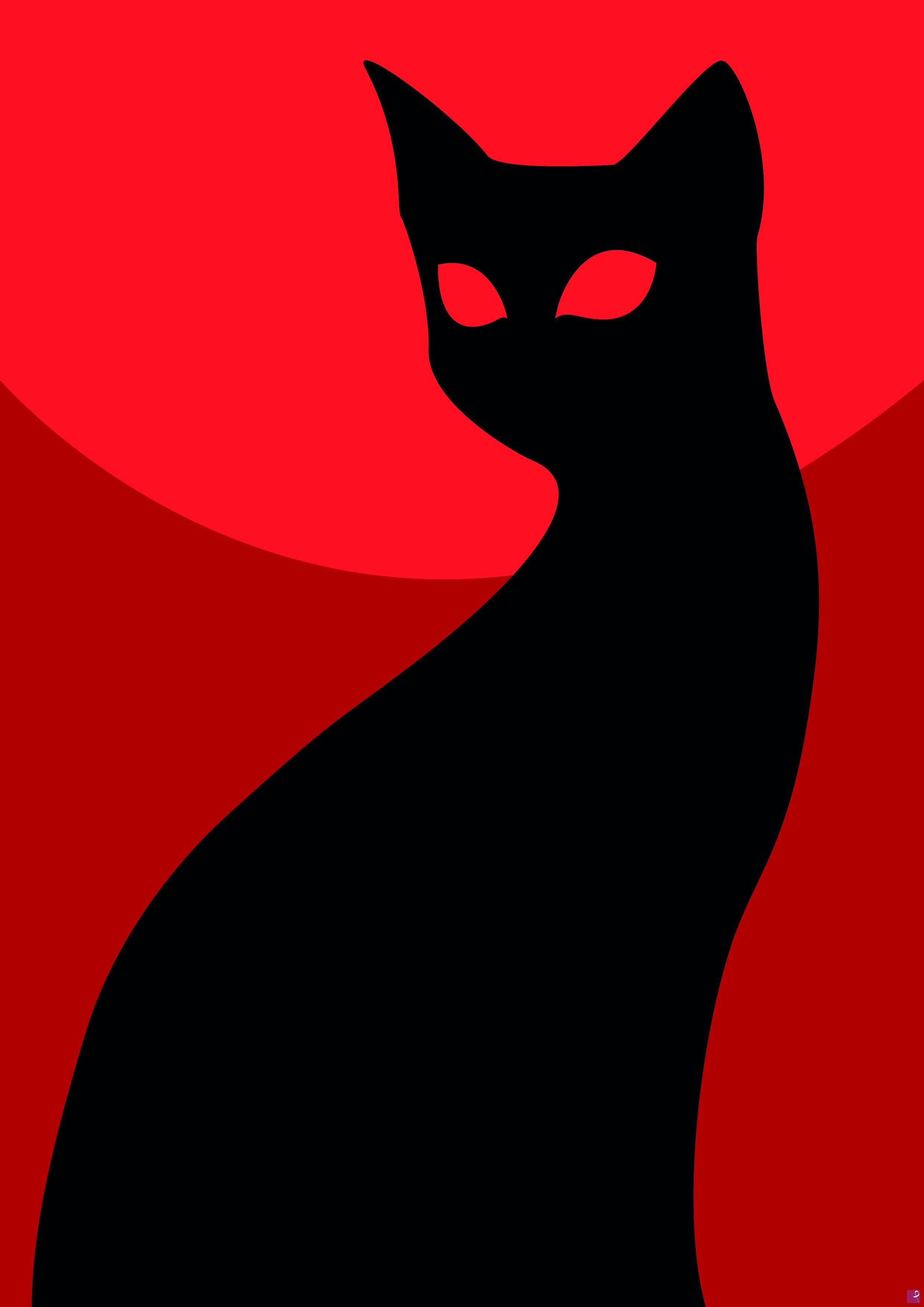 quadri in vendita online - Gatto nero