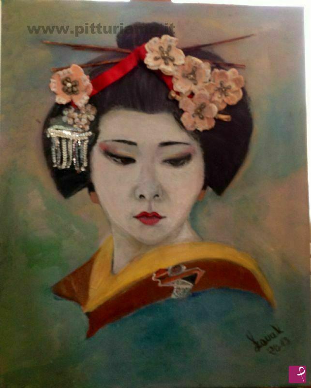 quadri in vendita online - Geisha
