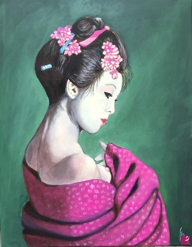 quadri in vendita online - Geisha