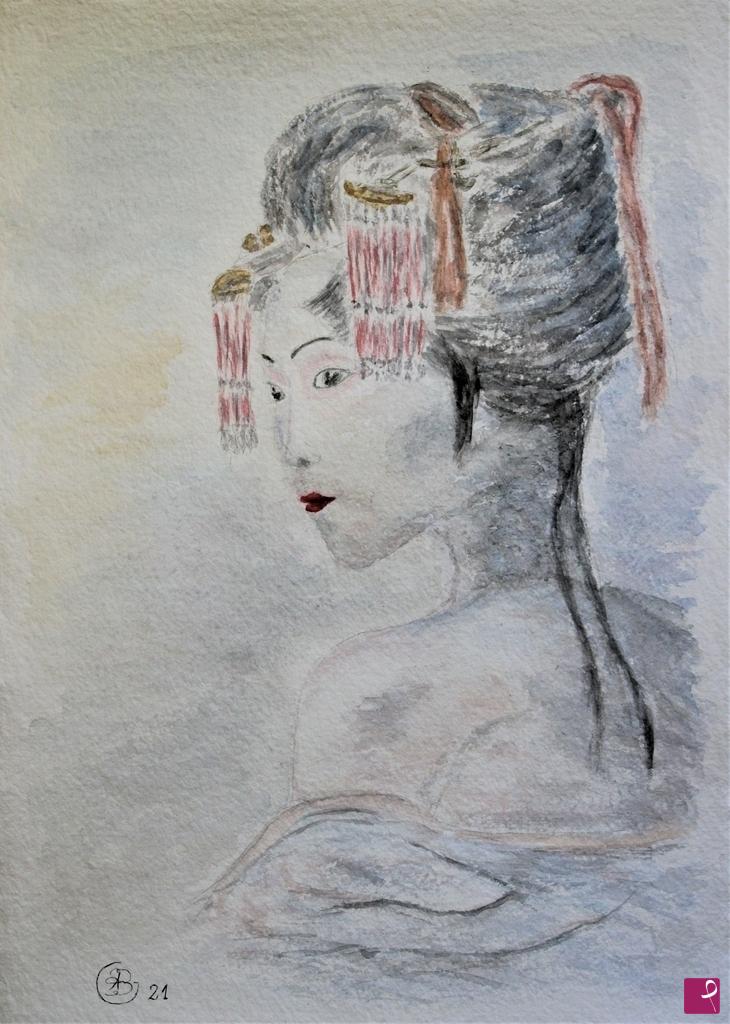 quadri in vendita online - Geisha