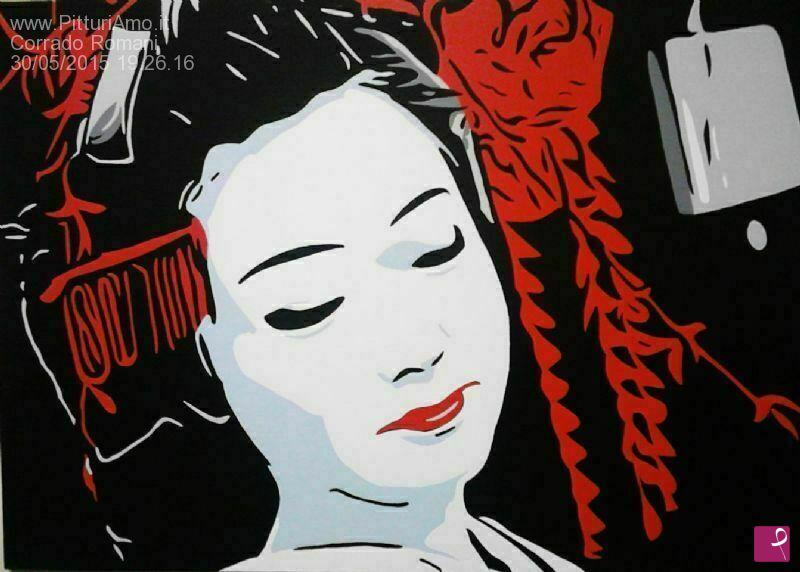 quadri in vendita online - Geisha