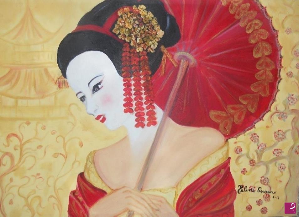 quadri in vendita online - Geisha