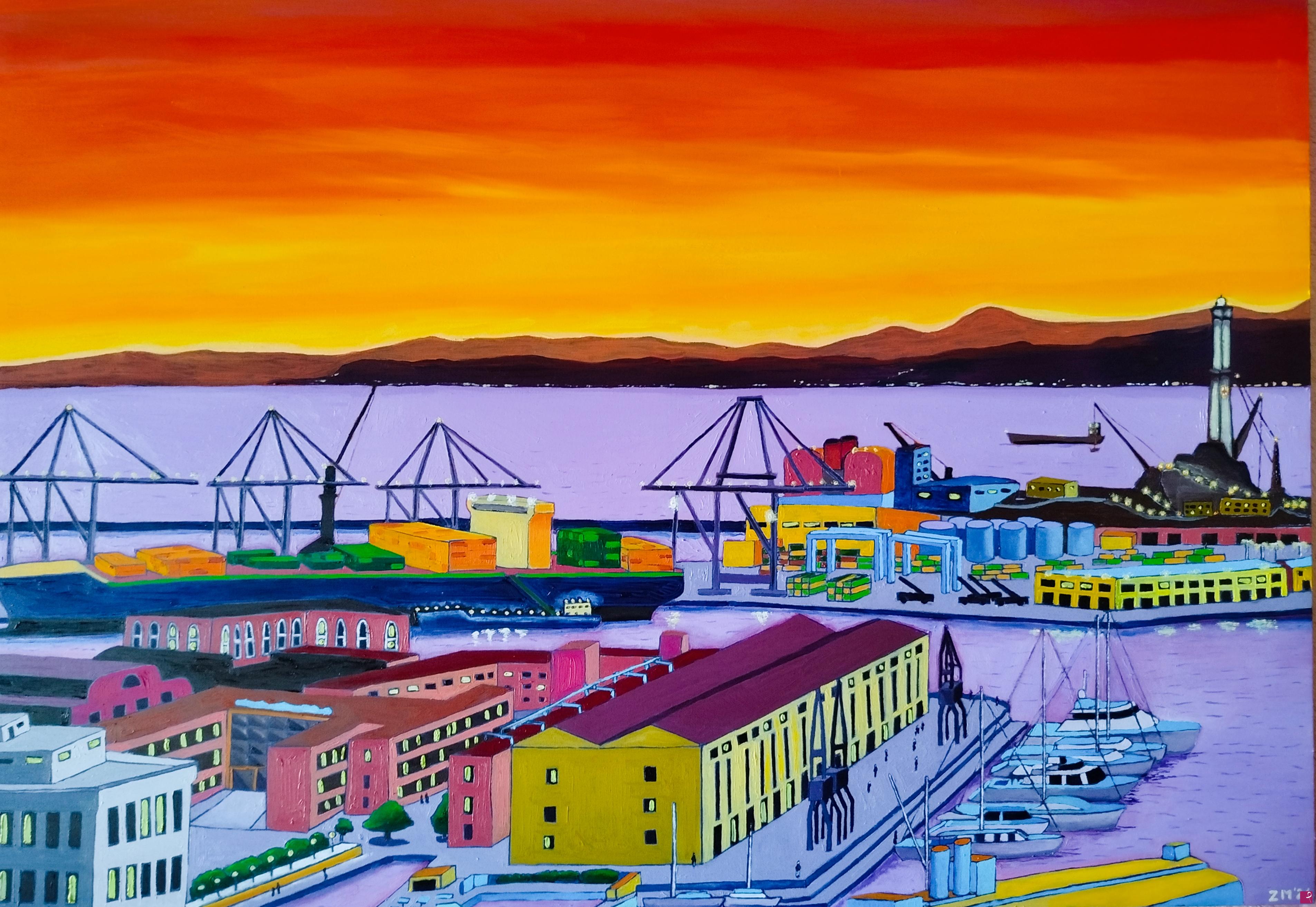 quadri in vendita online - Genova Old Port