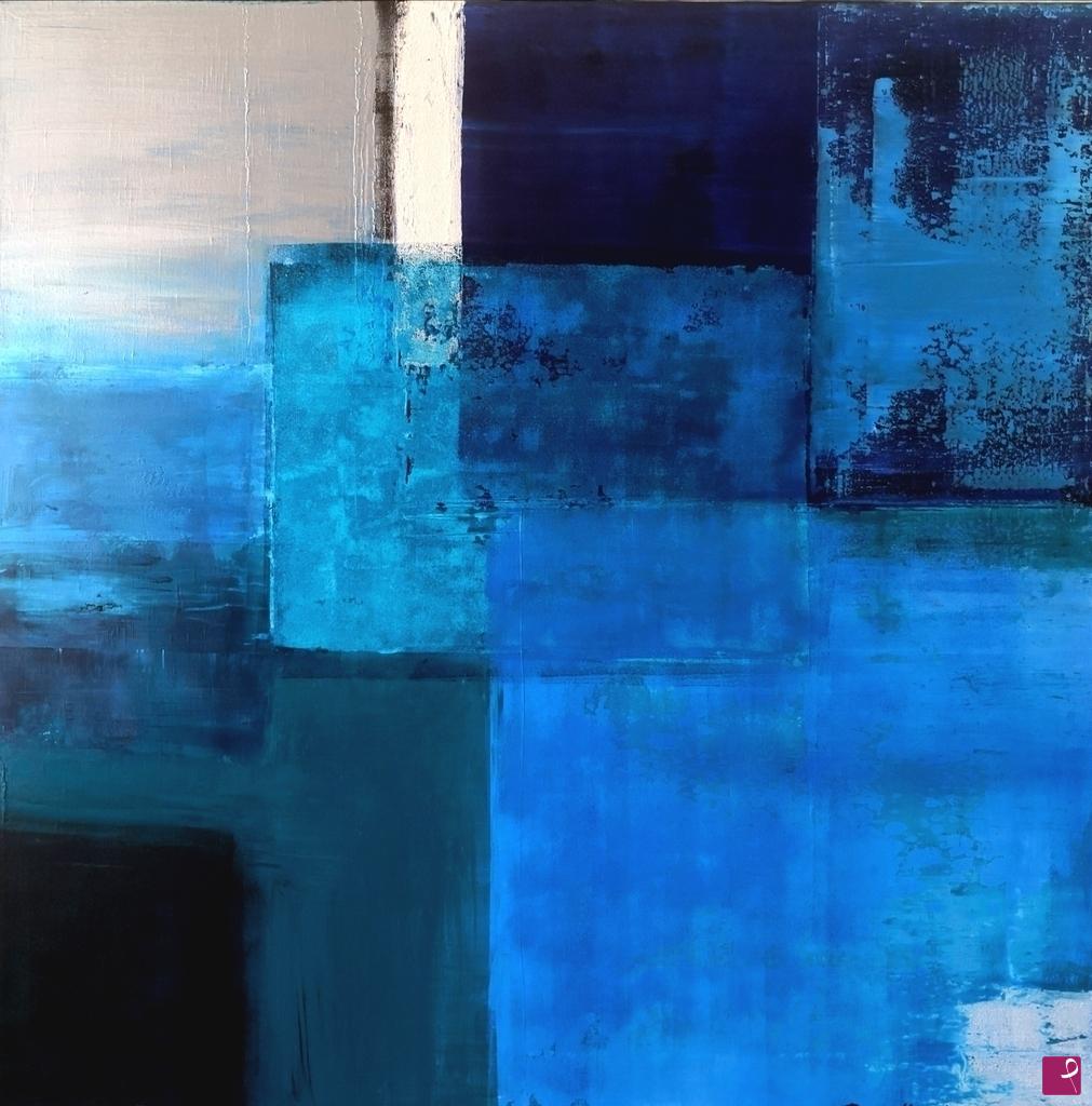 quadri in vendita online - Geometrie blu I