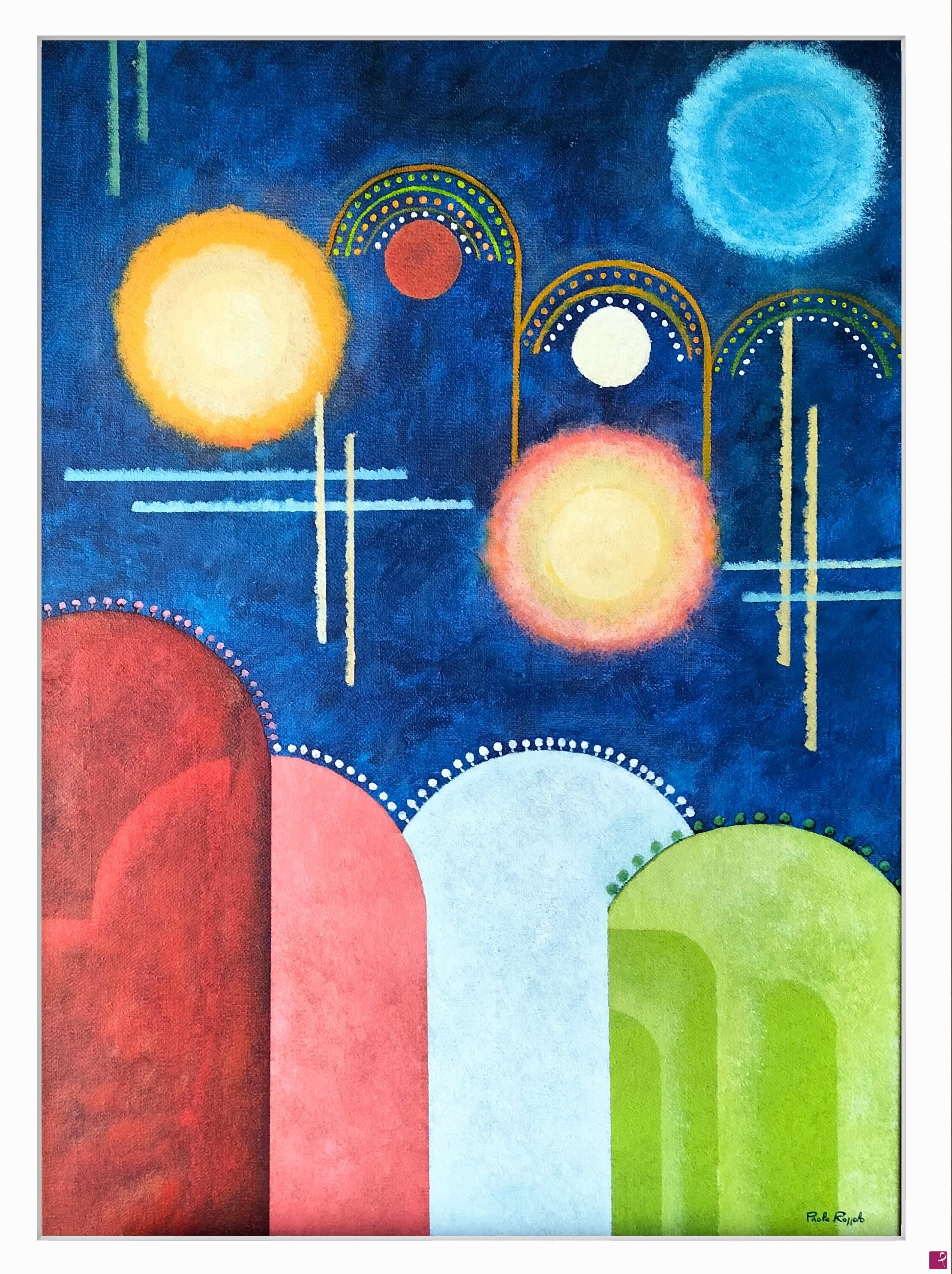 quadri in vendita online - Geometrie notturne