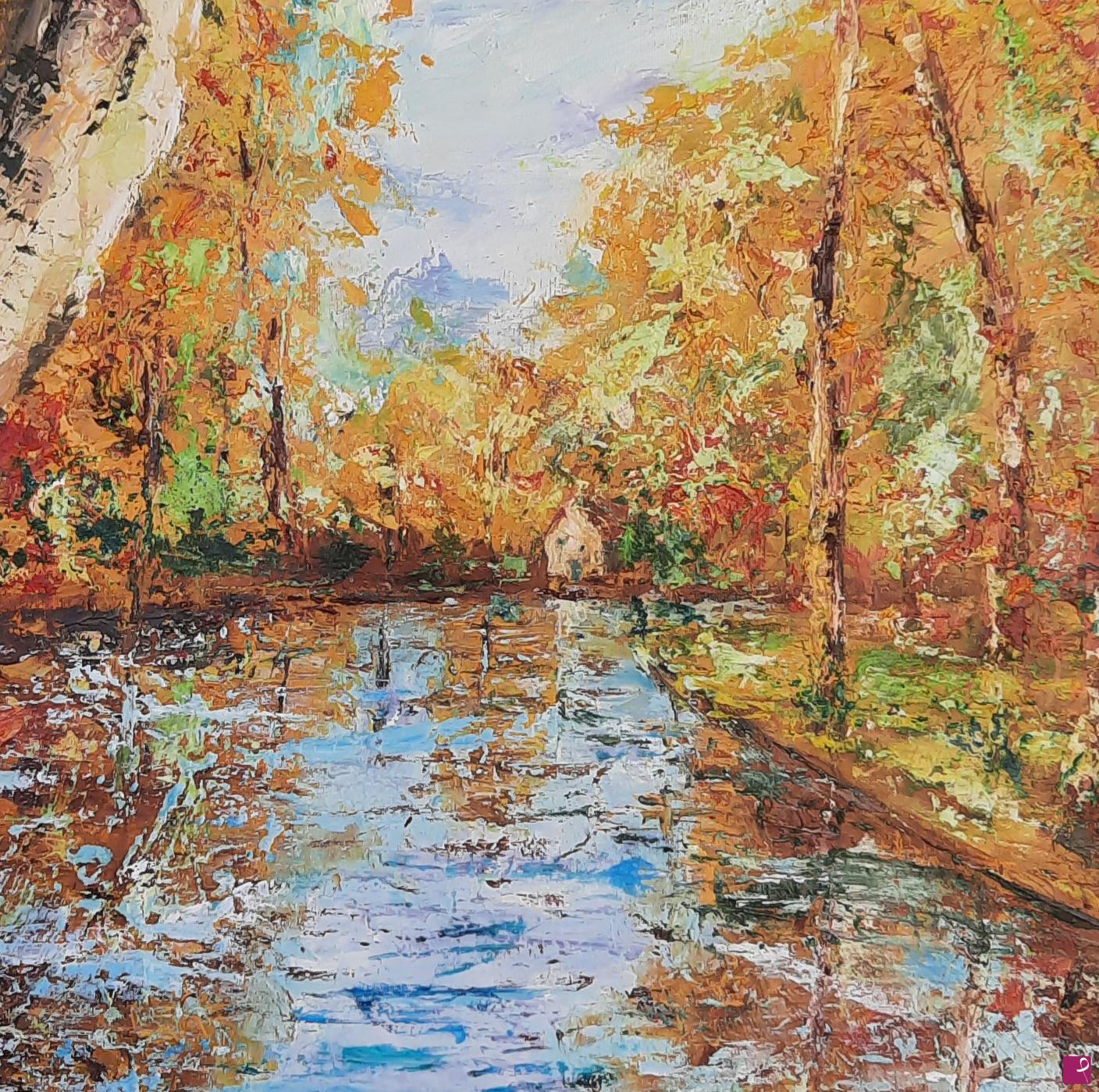 quadri in vendita online - Giallo d'autunno