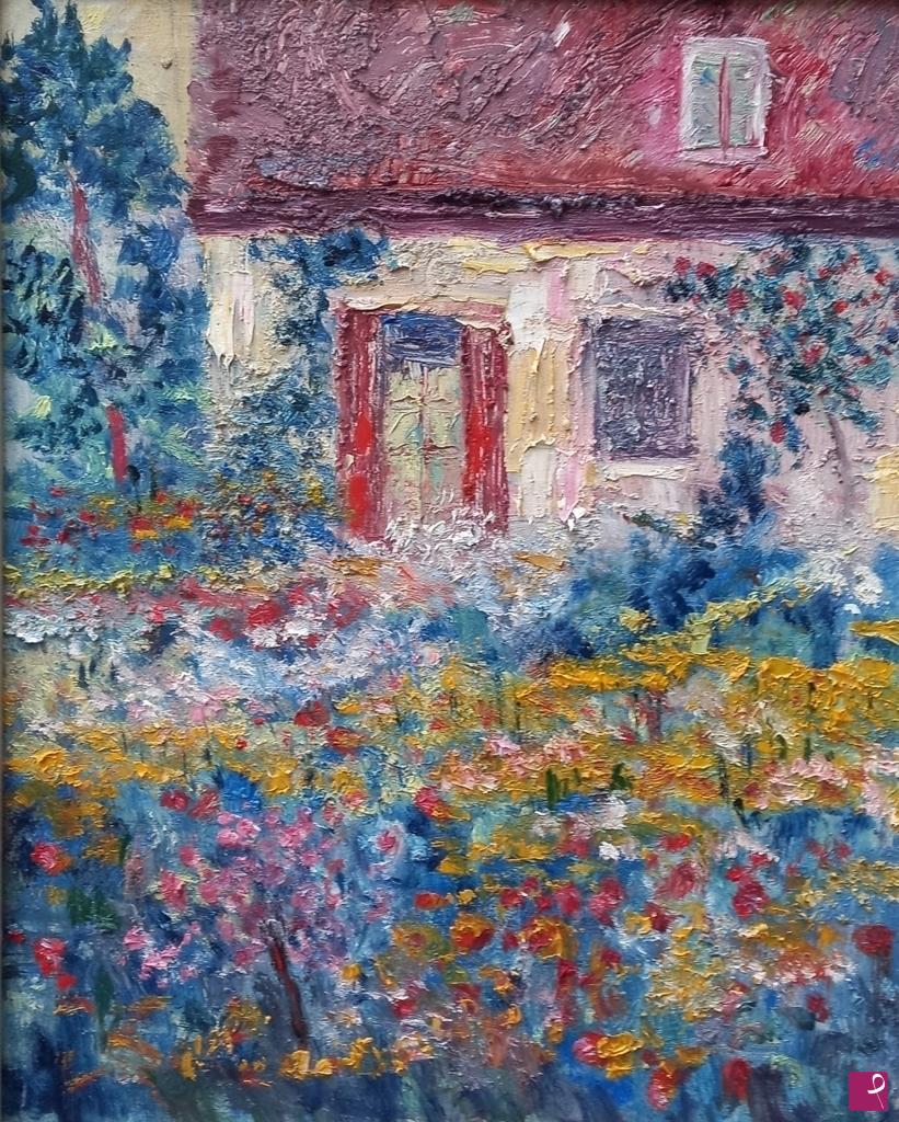 quadri in vendita online - Giardino in fiore