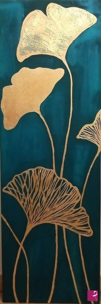 quadri in vendita online - Ginkgo oro