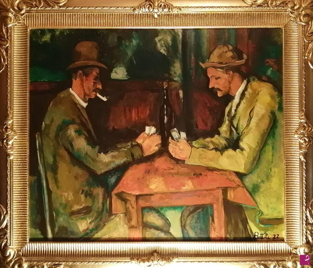 quadri in vendita online - Giocatori di carte 