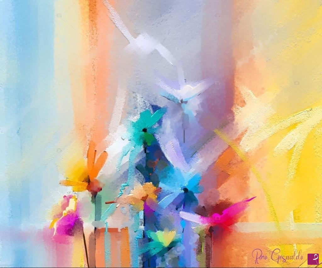 quadri in vendita online - gioco di fiori