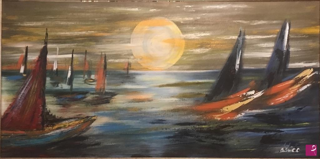 quadri in vendita online - Gioco di mare