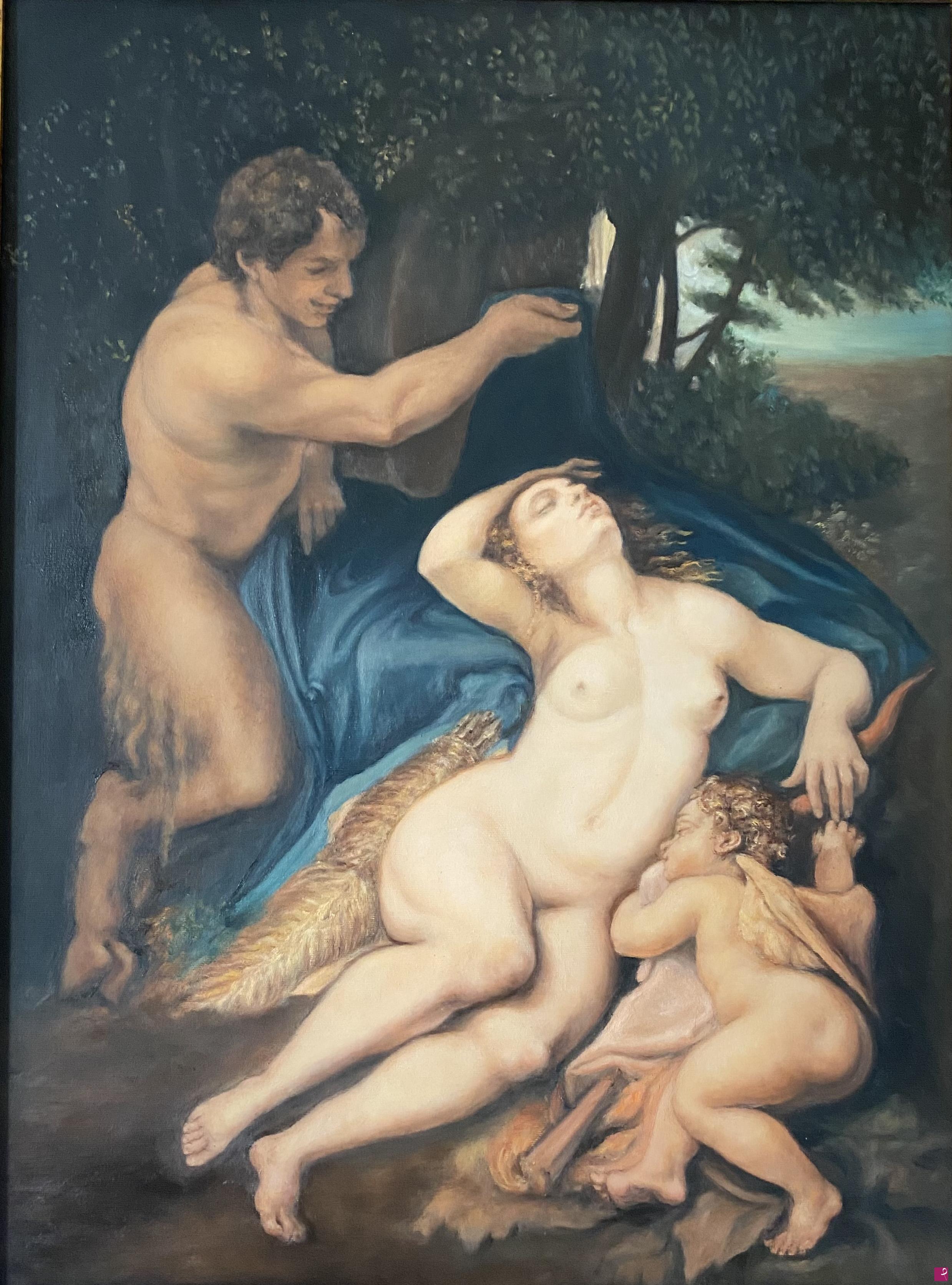 quadri in vendita online - Giove e Antiope