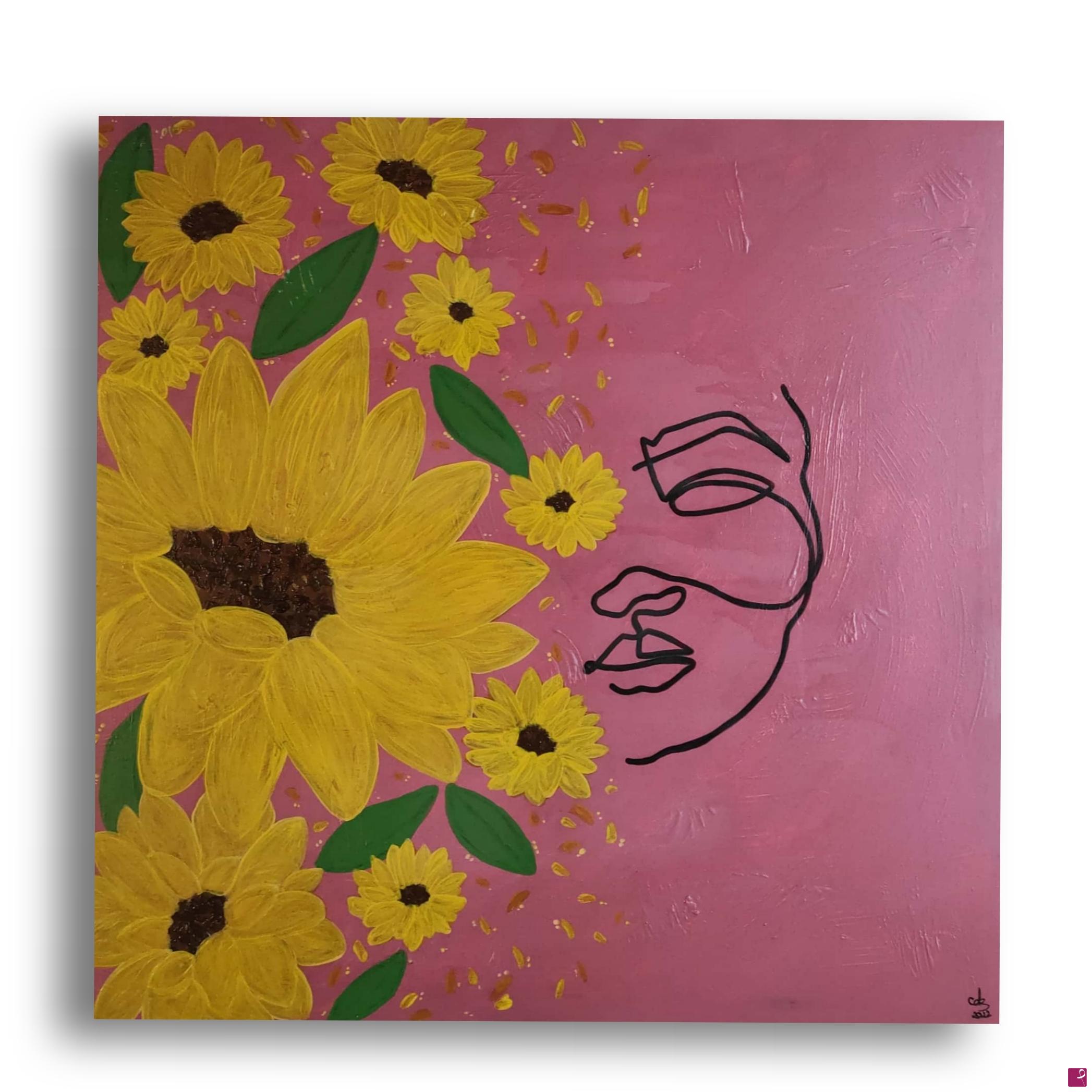 quadri in vendita online - Girasole 