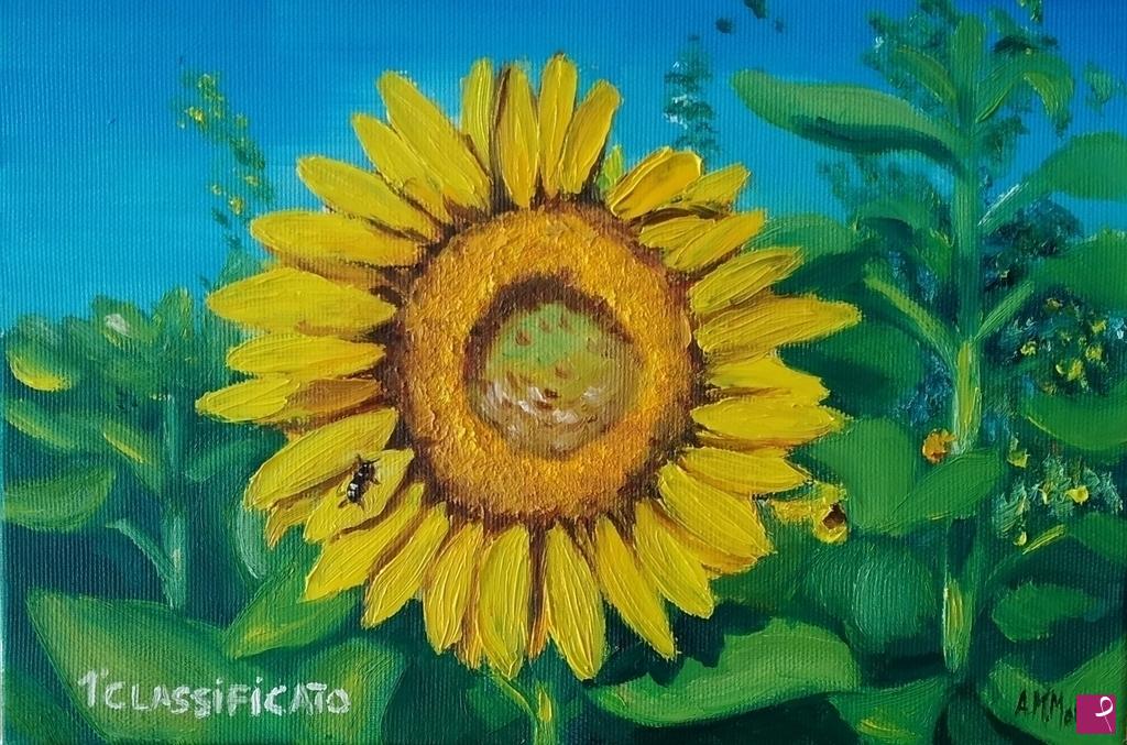 quadri in vendita online - Girasole foghesino