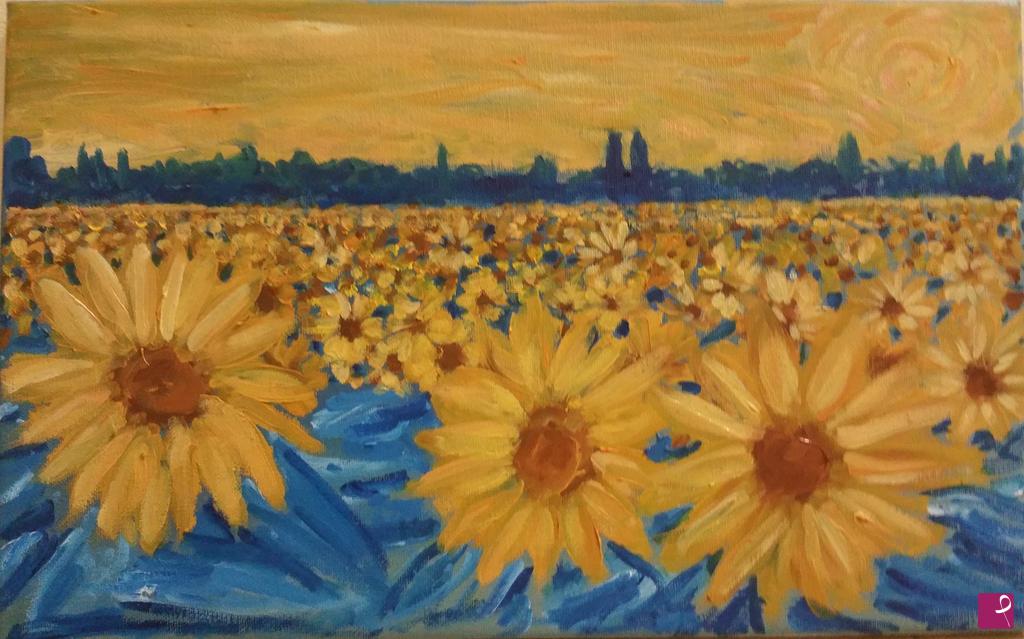 quadri in vendita online - Girasoli