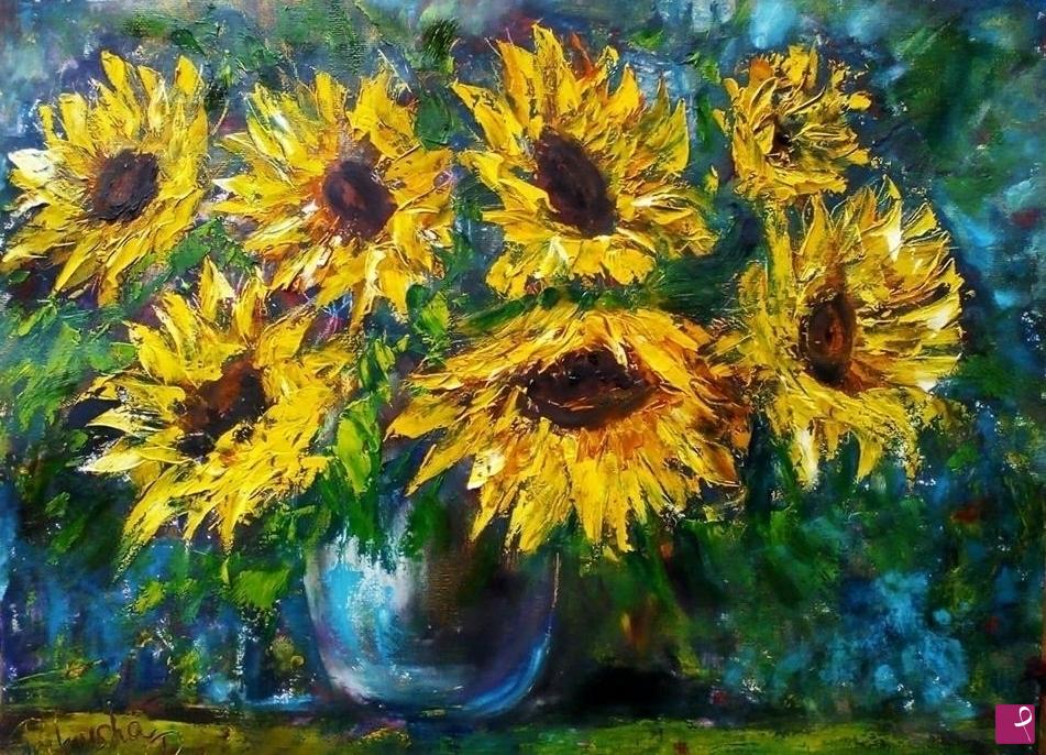 quadri in vendita online - GIRASOLI
