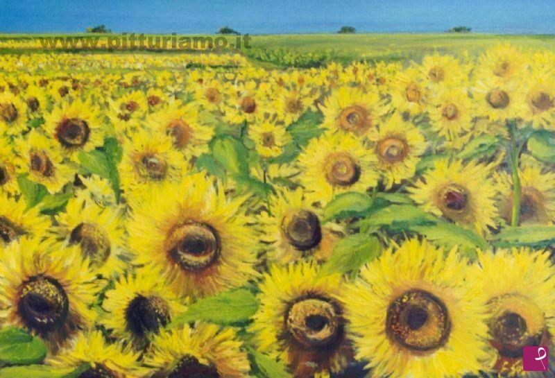 quadri in vendita online - girasoli