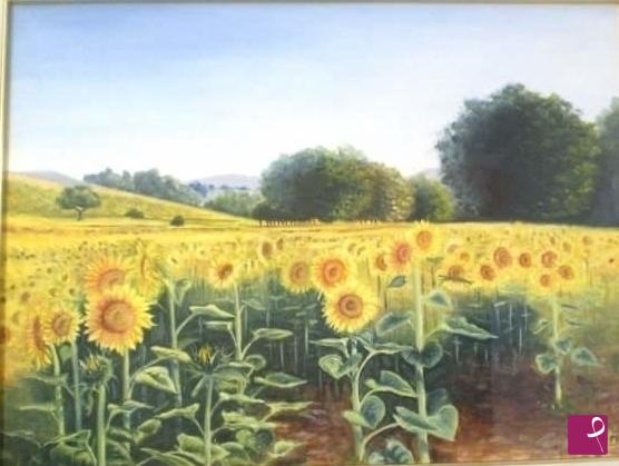 quadri in vendita online - Girasoli