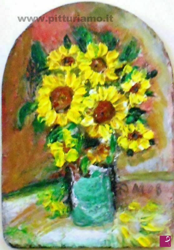 quadri in vendita online - Girasoli