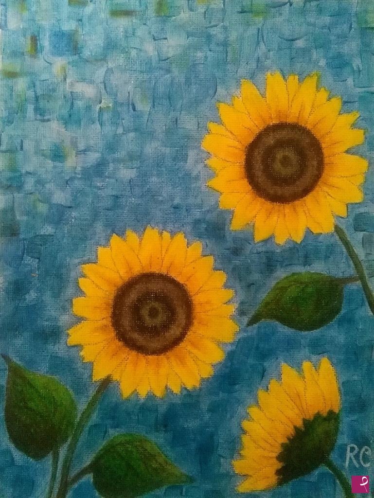 quadri in vendita online - Girasoli