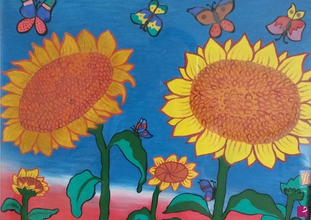 quadri in vendita online - GIRASOLI