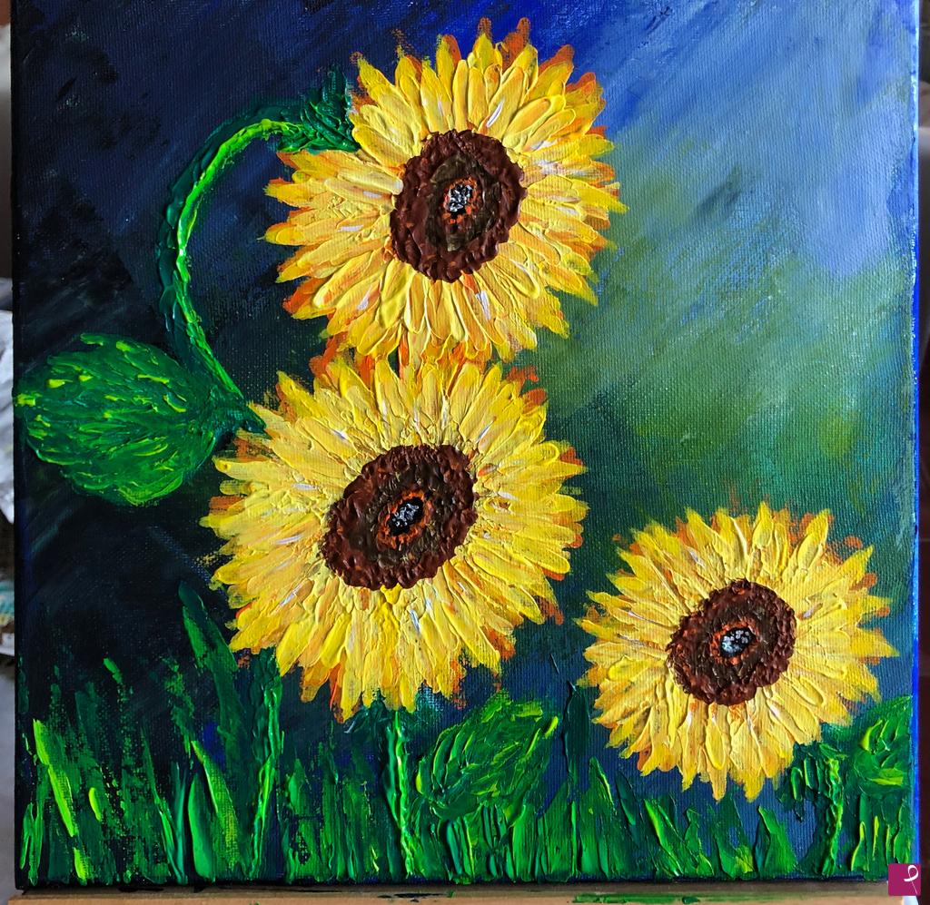 quadri in vendita online - Girasoli