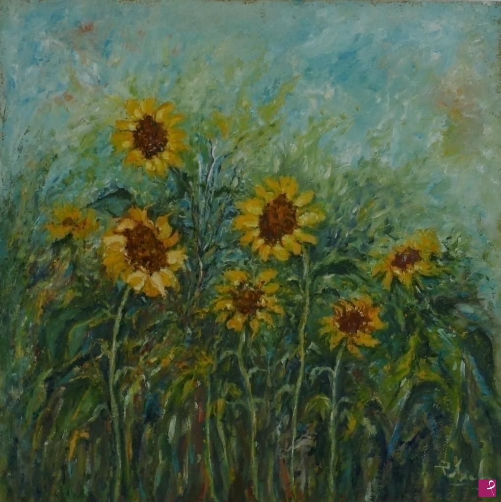 quadri in vendita online - GIRASOLI