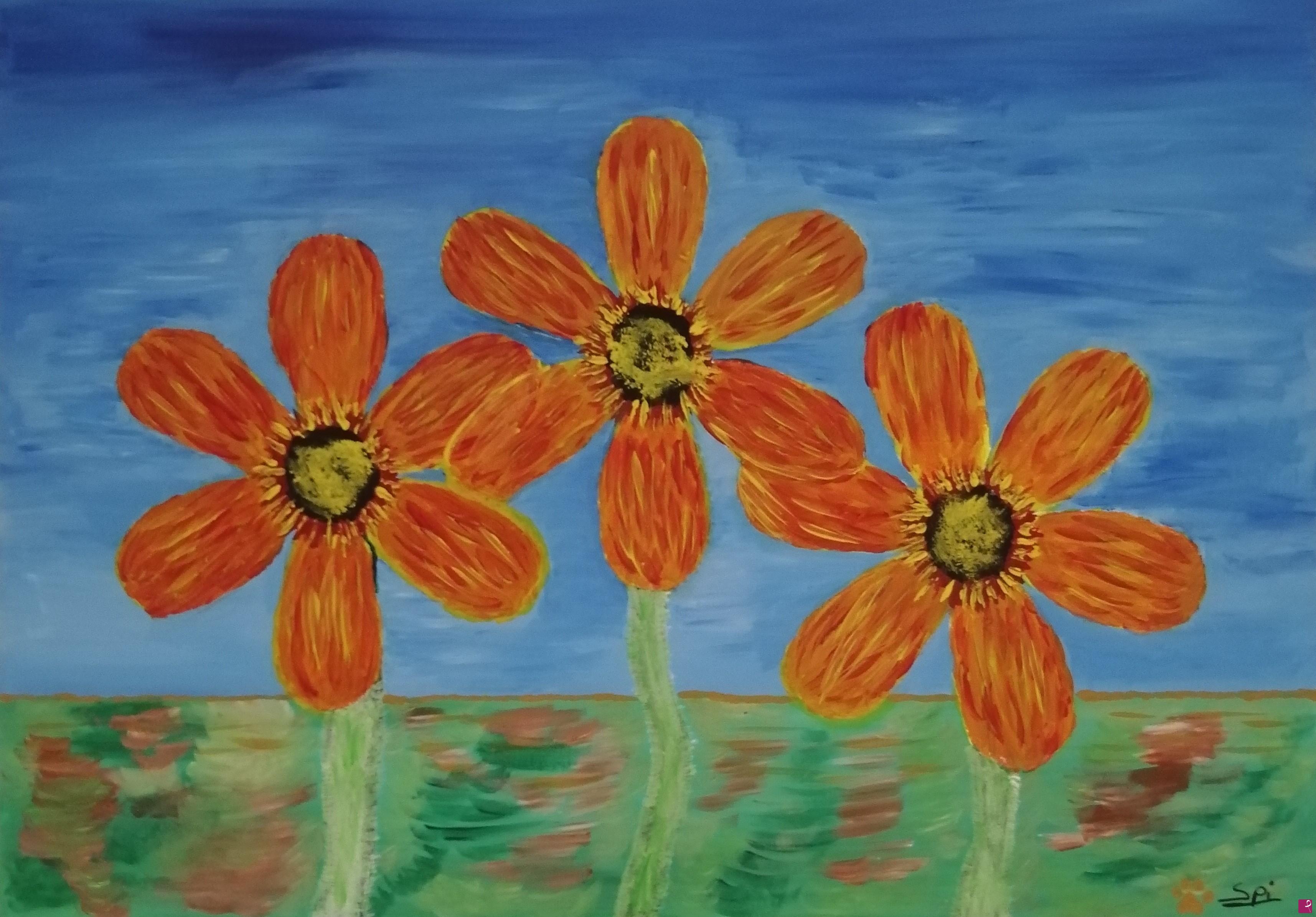 quadri in vendita online - Girasoli