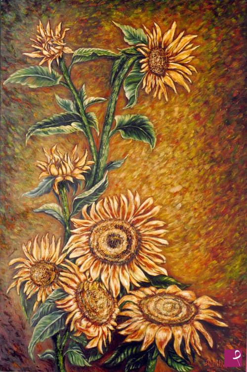 quadri in vendita online - Girasoli