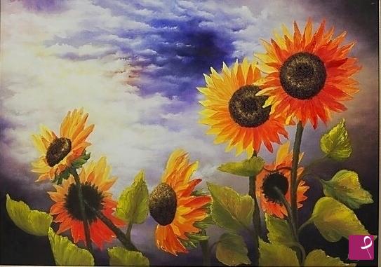 quadri in vendita online - Girasoli 