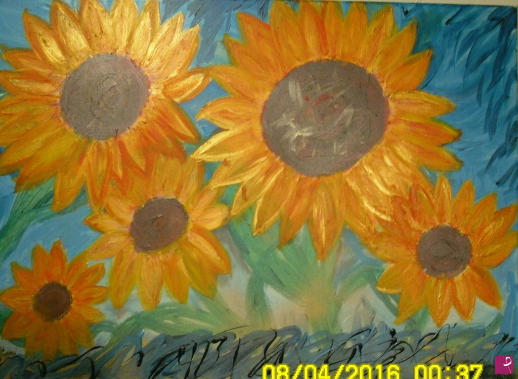 quadri in vendita online - GIRASOLI